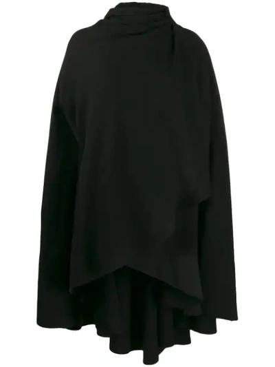 Aganovich Cape Mit Kapuze In Black