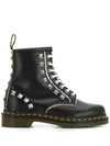 DR. MARTENS' STUDDED LACE-UP BOOTS