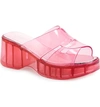 Jeffrey Campbell Jelli Slide Sandal In Pastel Pink