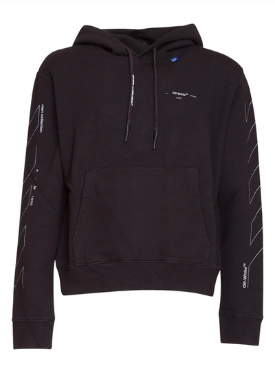 OFF-WHITE OFF WHITE DIAG UNFINISHED SLIM HOODIE 11063102