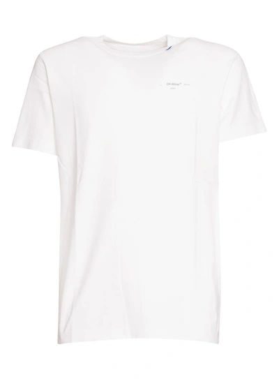 Off-white Off White Backbone T-shirt In Bianco
