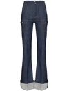 FLARED SKINNY JEANS