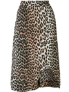 GANNI LEOPARD PRINT SKIRT