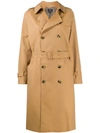 A.P.C. GRETA DOUBLE-BREASTED TRENCH COAT