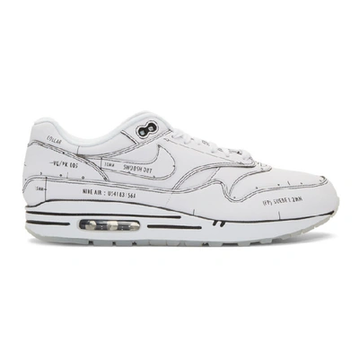 Nike Air Max 1 "sketch Schematic" Sneakers In 100