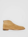 BURBERRY Brogue Detail Suede Boots