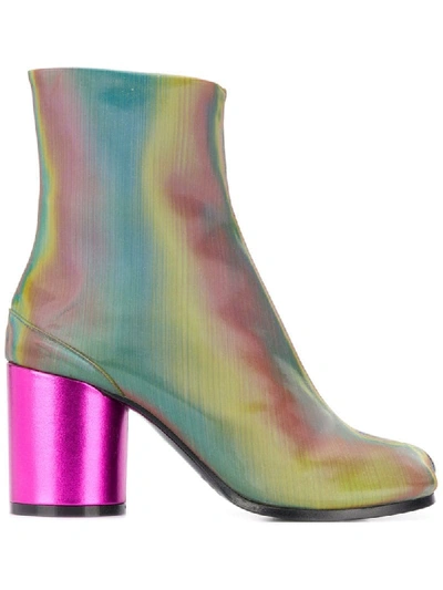 Maison Margiela Iridescent Ankle Boots In Rosa