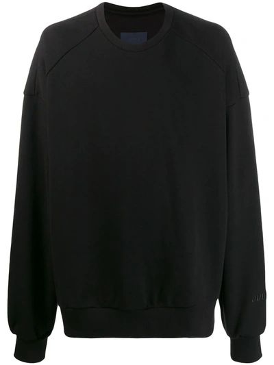 Juunj Juun J Sleeve Pocket Detail Sweatshirt In Black