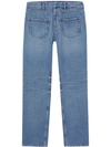 BURBERRY DECONSTRUCTED STRAIGHT-LEG JEANS