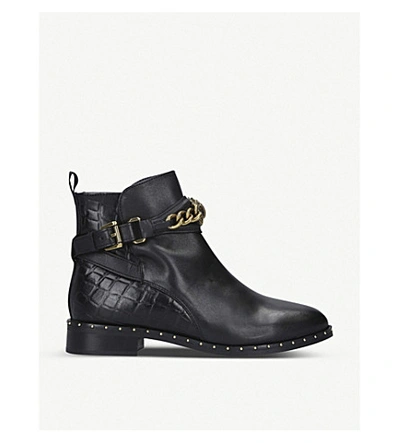 Kurt Geiger Chelsea Jodhpur Leather Ankle Boots In Black