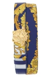 VERSACE PALAZZO MEDUSA REVERSIBLE LEATHER BELT,DCU6705DVTSA5