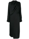 LOW CLASSIC COWL NECK WRAP DRESS