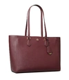 Tory Burch Robinson Tote Bag In Port