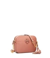 Tory Burch Mcgraw Leather Camera Bag - Pink In Dark Cider