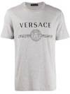 Versace Grey Cotton T-shirt In A809 Grey