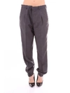 PRADA PRADA WOMEN'S GREY OTHER MATERIALS trousers,P256B1RXQGRIGIOSCURO 44