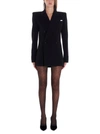 SAINT LAURENT SAINT LAURENT WOMEN'S BLACK WOOL BLAZER,588394Y806V1000 44