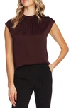 VINCE CAMUTO PLEATED NECK BLOUSE,9159064