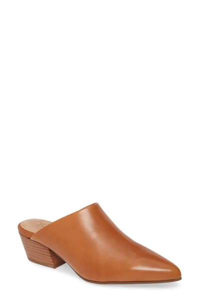 Seychelles Rendezvous Pointed Toe Mule In Tan Leather