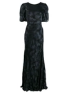 SALONI PUFF SLEEVE GOWN