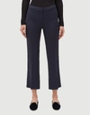 Lafayette 148 Plus-size Finesse Crepe Cropped Flare Manhattan Pant In Ink