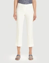 Lafayette 148 Plus-size Finesse Crepe Cropped Manhattan Flare Pant In Cloud