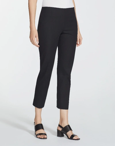 Lafayette 148 Plus-size Jodhpur Cloth Front Zip Cropped Bleecker Trouser In Black