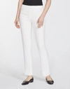 Lafayette 148 Plus-size Finesse Crepe Front Zip Ankle Length Pant In Cloud