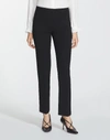 Lafayette 148 Plus-size Finesse Crepe Front Zip Ankle Length Pant In Black