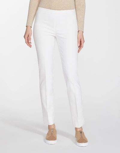 Lafayette 148 Plus-size Jodhpur Cloth Front Zip Bleecker Trouser In White