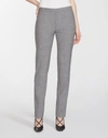 Lafayette 148 Plus-size Italian Stretch Wool Front Zip Ankle Length Pant In Nickel