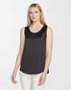 LAFAYETTE 148 PETITE PERLA BLOUSE IN CHARMEUSE