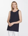 LAFAYETTE 148 PETITE SILK DOUBLE GEORGETTE RUTHIE BLOUSE