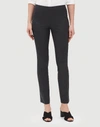 Lafayette 148 Italian Stretch Wool Full Length Stanton Pant In Smoke