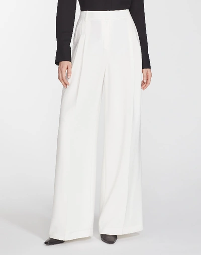Lafayette 148 Finesse Crepe Quincy Pant In Cloud