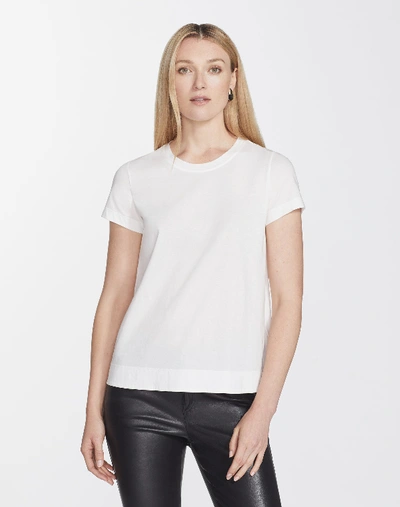 LAFAYETTE 148 PLUS-SIZE COTTON JERSEY MODERN TEE