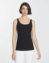 LAFAYETTE 148 PLUS-SIZE LIGHTWEIGHT COTTON RIB MODERN TANK