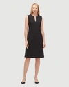 Lafayette 148 Plus-size Punto Milano Taren Dress In Black