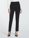 Lafayette 148 Mercer Acclaimed Stretch Mid-rise Skinny Jeans In Black