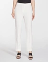 Lafayette 148 Finesse Crepe Cuffed Clinton Pant In Cloud