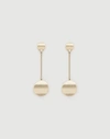 LAFAYETTE 148 WAVY DISC DROP EARRINGS