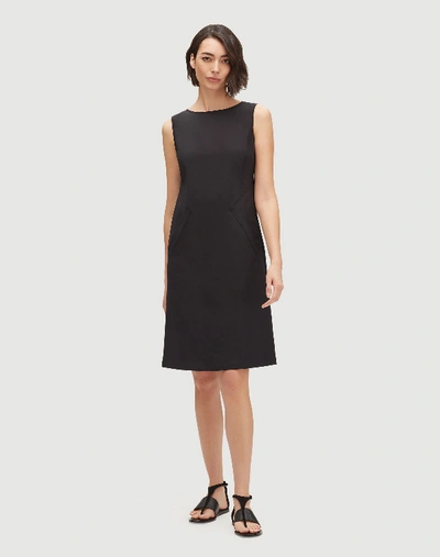 Lafayette 148 Fundamental Bi-stretch Ensley Dress In Black