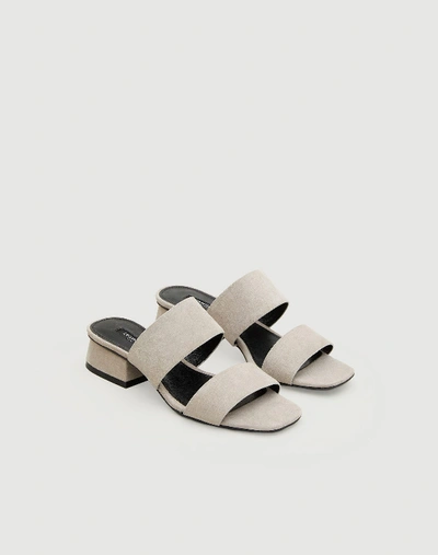 Lafayette 148 Sanura Sandal In Mercury