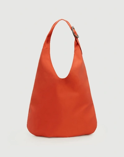 Lafayette 148 Slouchy Nylon Hobo Bag In Harvest