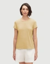 Lafayette 148 Cotton Jersey Modern Tee In Endive