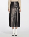 LAFAYETTE 148 GLAZED WEIGHTLESS LAMBSKIN LEYLA SKIRT