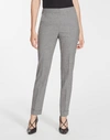 Lafayette 148 Italian Stretch Wool Cuffed Clinton Pant In Nickel