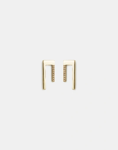 Lafayette 148 Short Linear Earrings In Gold
