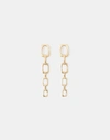 Lafayette 148 Rectangle Link Earring In Gold