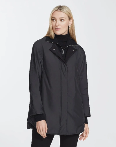 Lafayette 148 Plus-size Alpine Outerwear Mackay Coat In Black